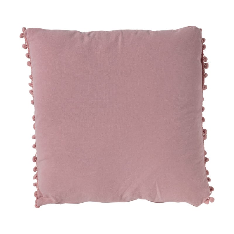 Sierkussen met pompom - 43x43 cm