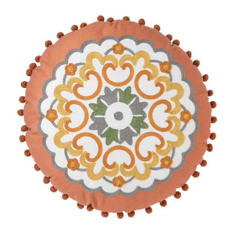 Kussen bohemian - terra - ø35 cm