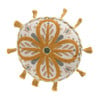 Kussen rond tassels - terra - ø40 cm
