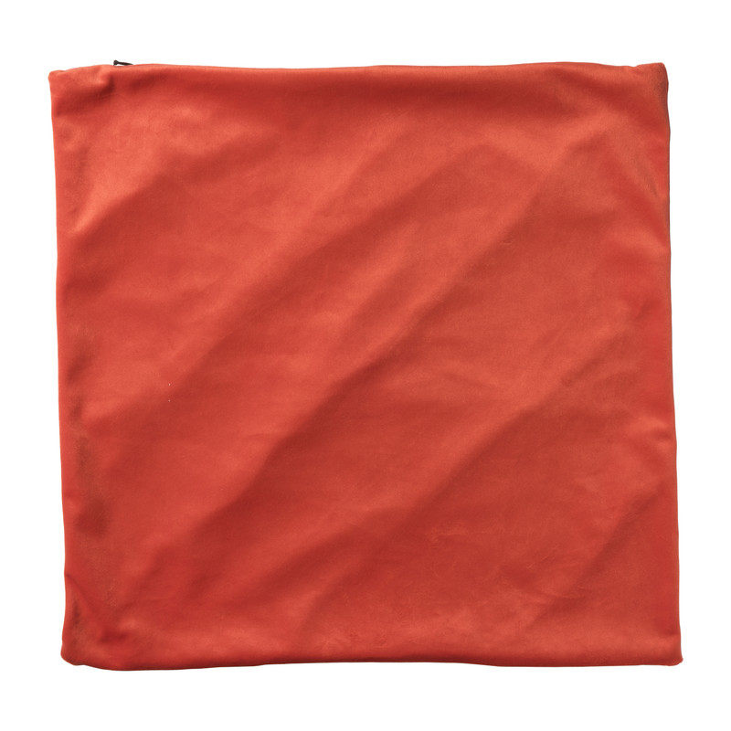 Kussenhoes streep - rood - 43x43 cm