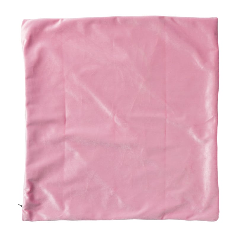 Kussenhoes streep - roze - 43x43 cm