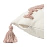 Kussen ruit - roze/zwart - 45x45 cn