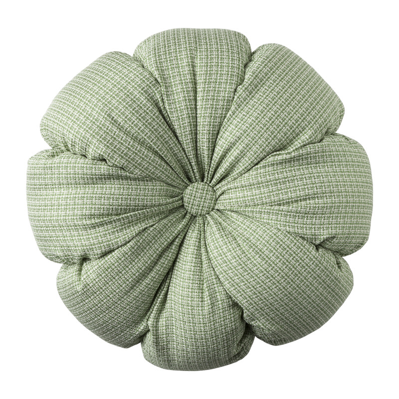 Kussen knoop rond - groen - ø42 cm