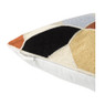 Kussen geometrisch - koraal - 45x45 cm