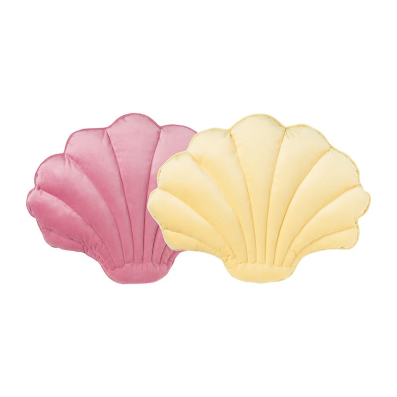 Kussen schelp - roze - 45x32 cm