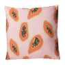 Sierkussen papaya - roze - 45x45 cm 