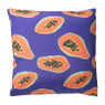 Sierkussen papaya - blauw - 45x45 cm 
