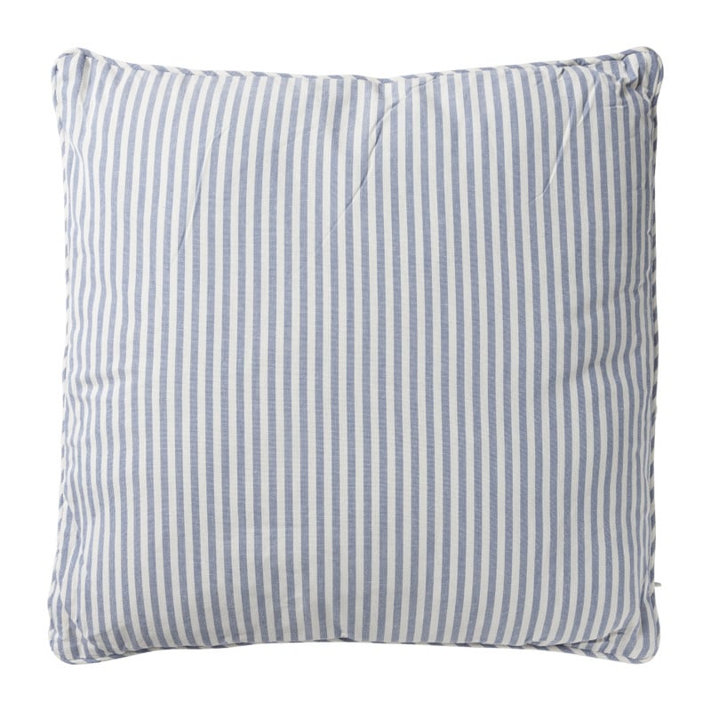 Sierkussen gestreept - blauw/wit - 45x45 cm
