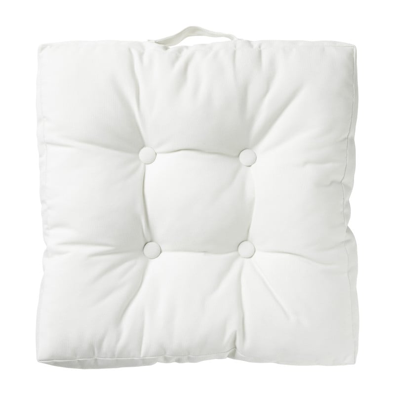 Matraskussen uni - wit - 43x43 cm 