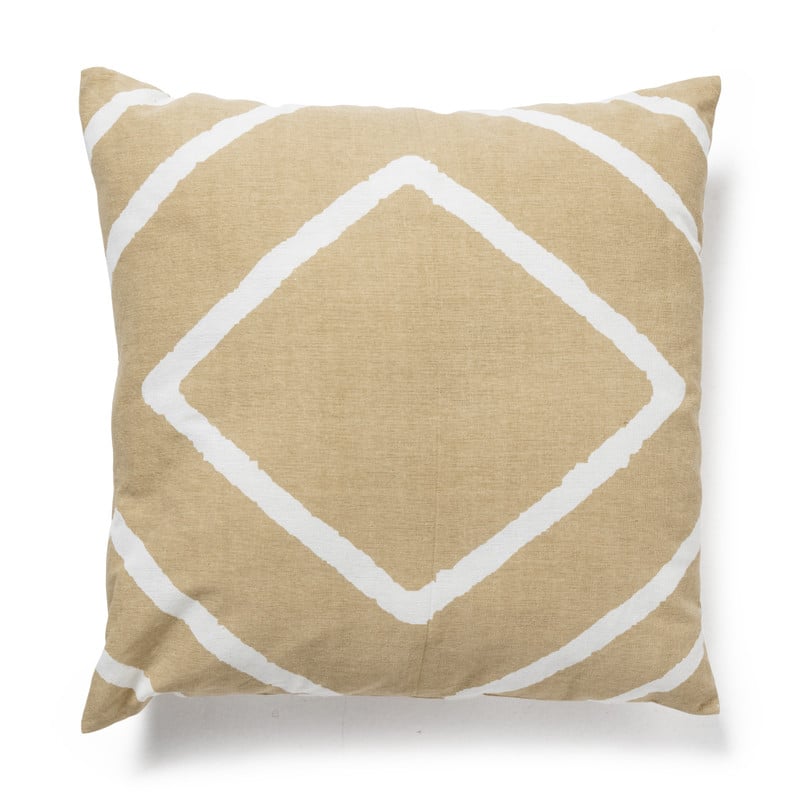 Sierkussen diamant - beige - 60x60 cm 
