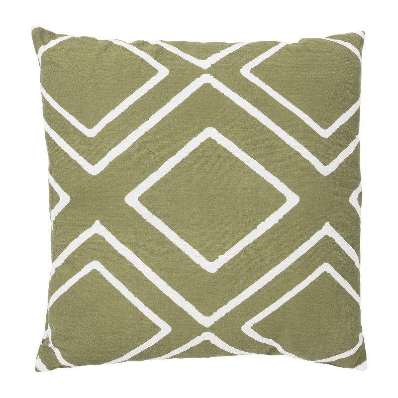 Sierkussen diamant - groen - 60x60 cm 