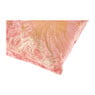Sierkussen velvet bladeren - goud/roze - 45x45 cm