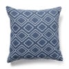 Sierkussen diamant - blauw - 45x45 cm