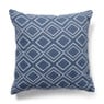 Sierkussen diamant - blauw - 45x45 cm