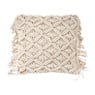 Sierkussen macrame - wit - 45x45 cm