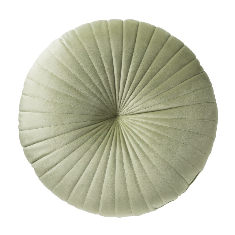Sierkussen rond - groen - ⌀45 cm