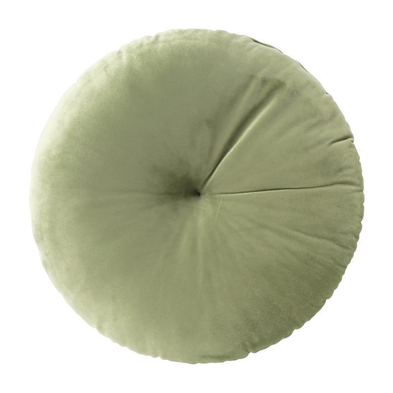 Sierkussen rond - groen - ⌀45 cm