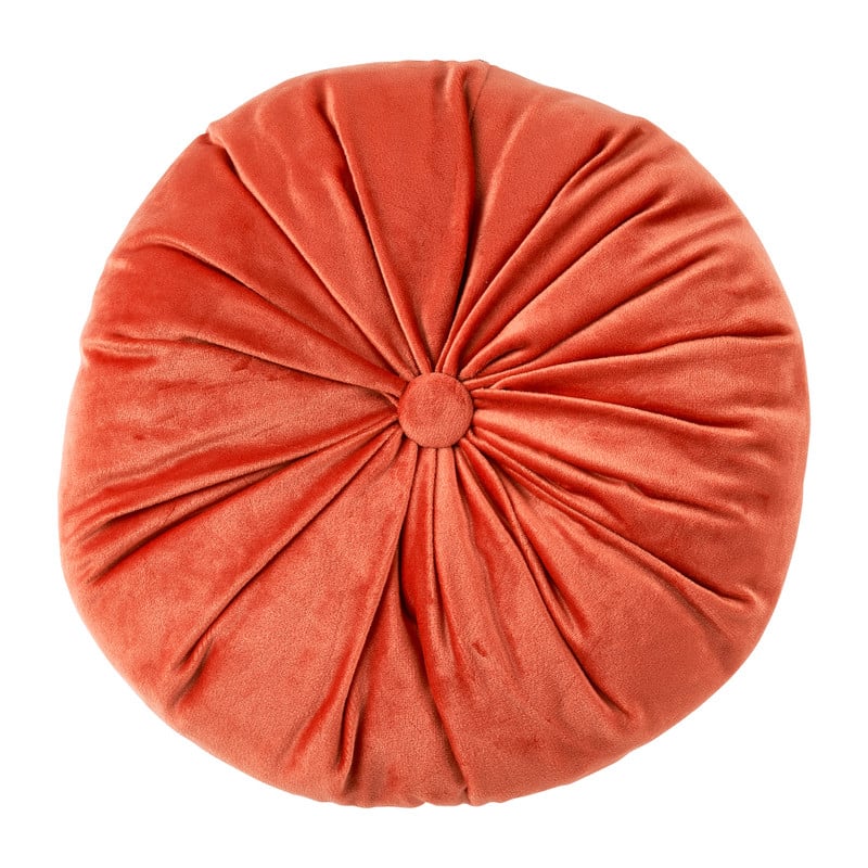 Sierkussen velvet - oranje - ?28 cm