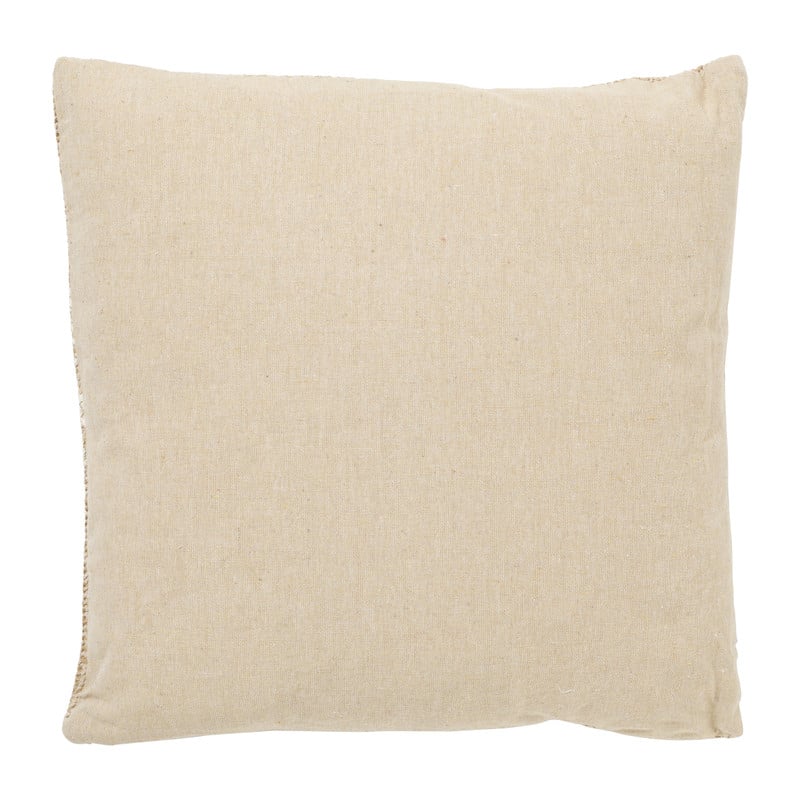 Sierkussen palmboom riet - beige - 42x42 cm 
