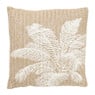 Sierkussen palmboom riet - beige - 42x42 cm 