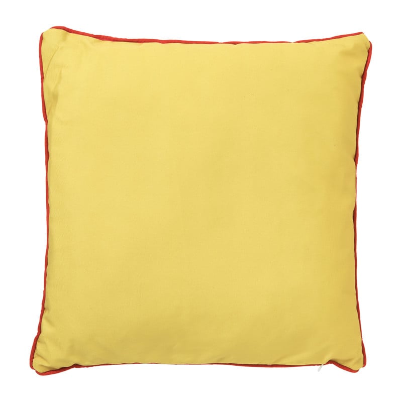 Sierkussen funky print - Geel - 45x45 cm