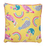 Sierkussen funky print - Geel - 45x45 cm