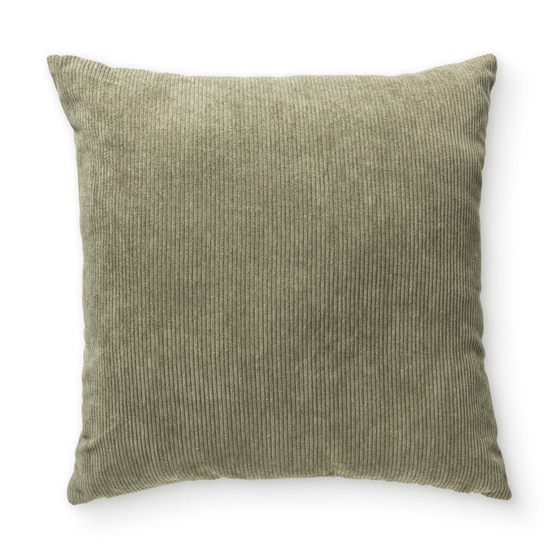 Sierkussen ribstof - groen - 40x40 cm 