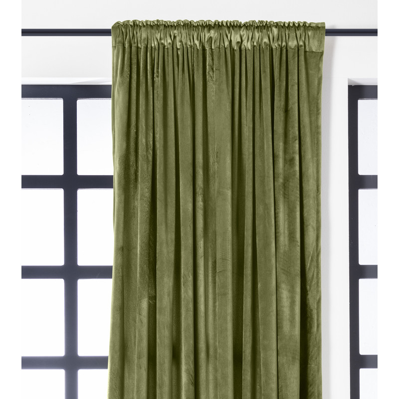 Gordijn - groen - 140x250 cm 