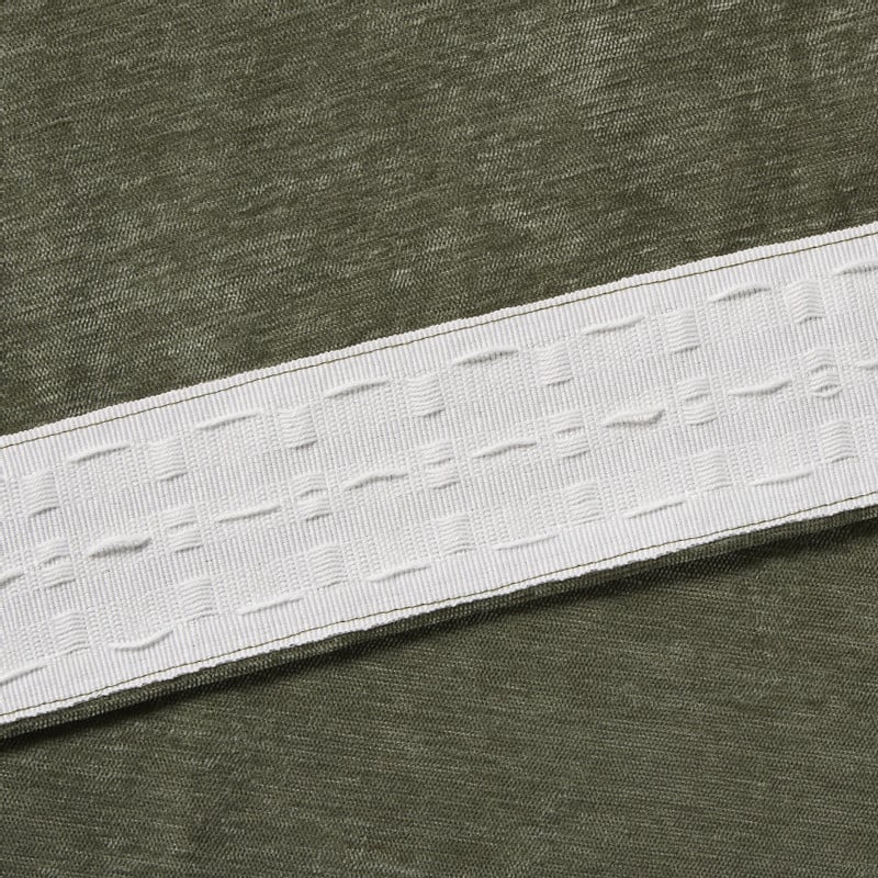 Gordijn chenille - groen - 140x260 cm