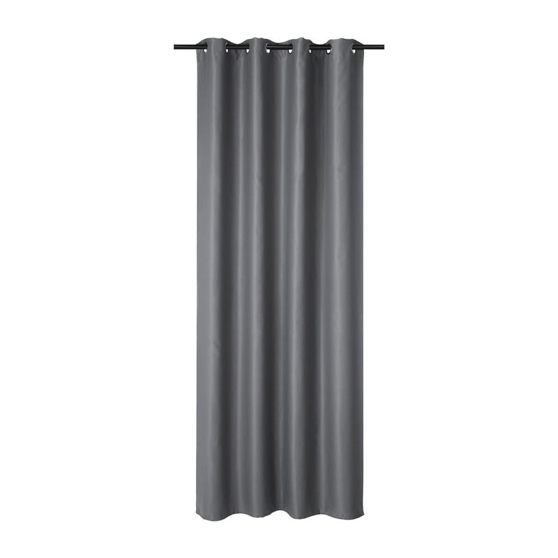 Ringengordijn Max verduisterend - grijs - 140x270 cm