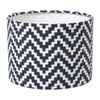 Lampenkap zigzag klein - zwart/wit - ø21x15.5 cm