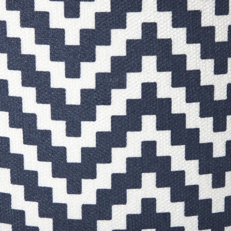 Lampenkap zigzag groot - zwart/wit - ø24.5x17.5 cm