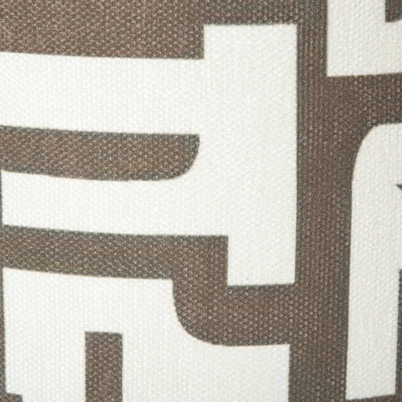 Lampenkap japandi groot - bruin/wit - ø24.5x17.5 cm