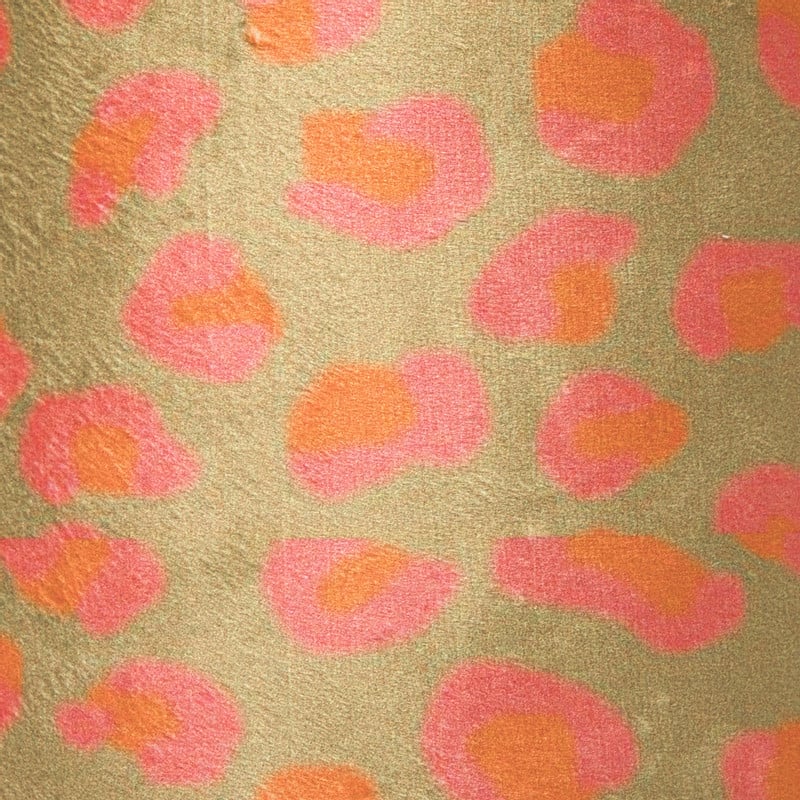 Lampenkap animal - bruin/roze - ø24.5x17.5 cm
