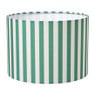 Lampenkap streep - groen/wit - ø24.5x17.5 cm