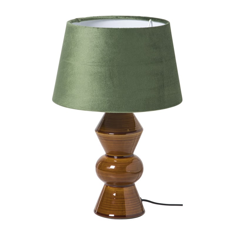 Lampenkap taps middel - groen - ø28x17 cm