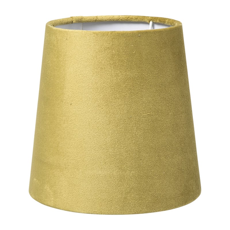 Lampenkap taps mini - geel - ø17x13 cm