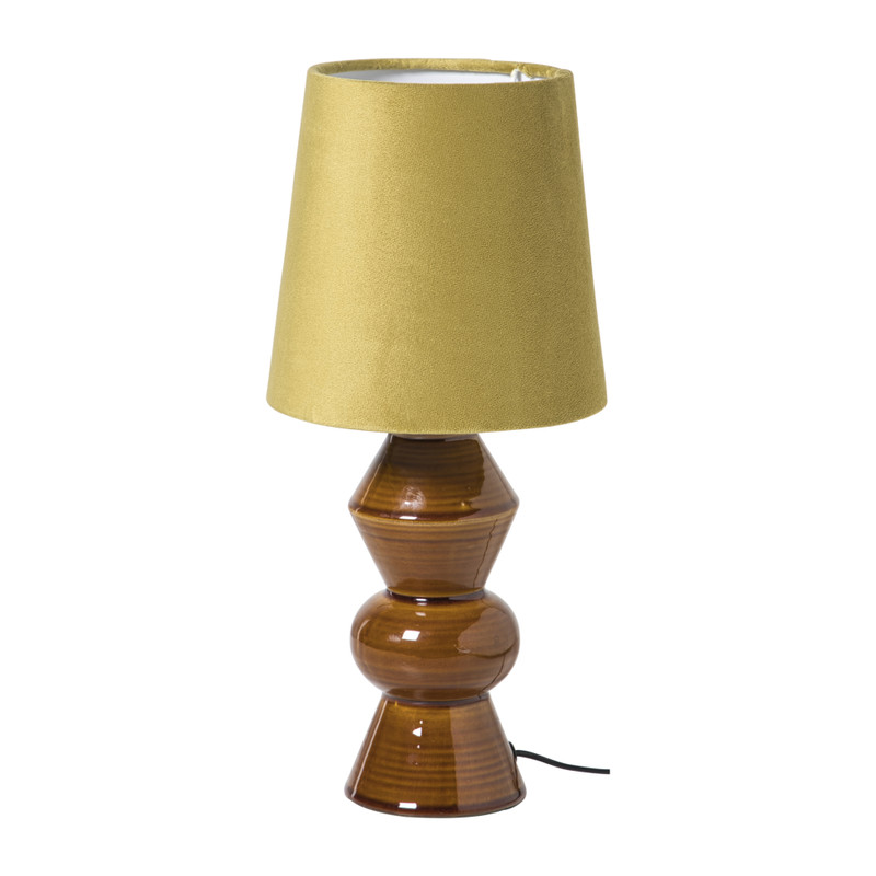 Lampenkap taps mini - geel - ø17x13 cm