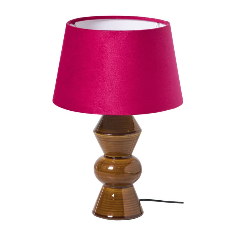 Lampenkap taps klein - roze - ø23x14 cm