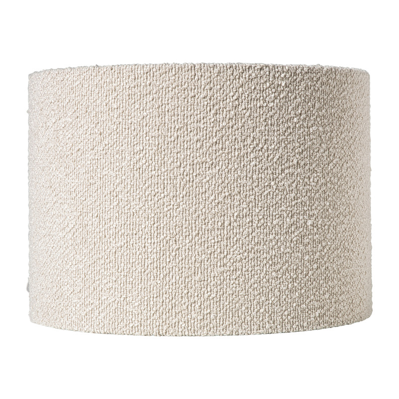 Lampenkap bouclé - wit - ø35 cm