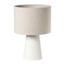 Lampenkap bouclé - wit - ø35 cm