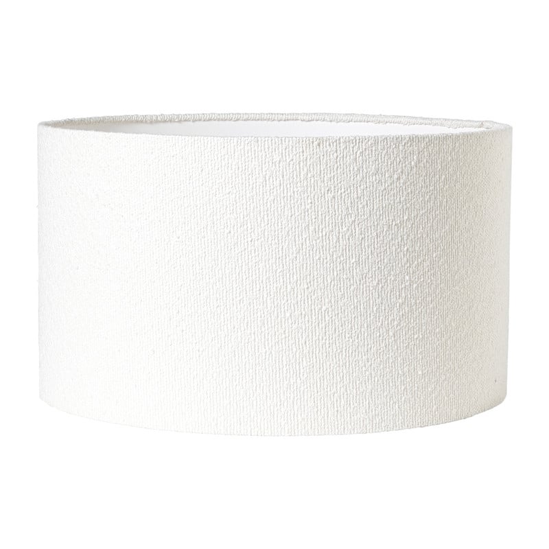 Lampenkap bouclé - wit - ø45x26 cm