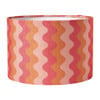 Lampenkap retro - roze - ø24.5x17 cm