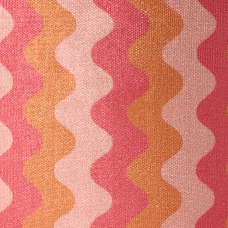 Lampenkap retro - roze - ø24.5x17 cm