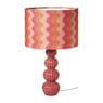 Lampenkap retro - roze - ø24.5x17 cm