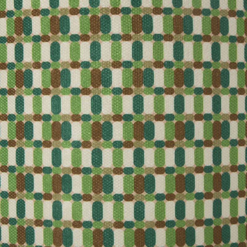 Lampenkap retro groot - groen/blauw - ø24x17 cm