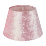 Lampenkap velvet - lichtroze - ⌀12 cm 