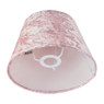 Lampenkap velvet - lichtroze - ⌀12 cm 
