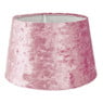 Lampenkap velvet - lichtroze - ⌀18 cm 
