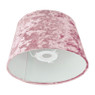 Lampenkap velvet - lichtroze - ⌀18 cm 